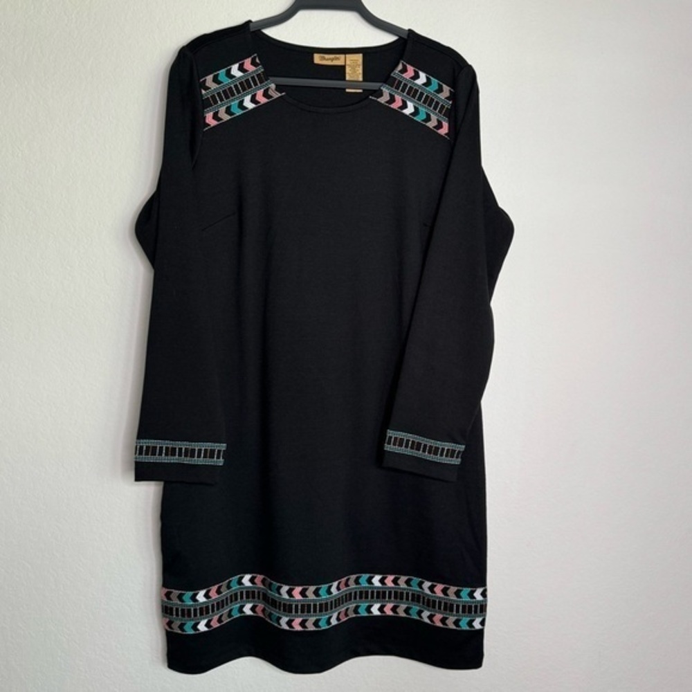 Wrangler Embroidered Knit Dress-‎ Sz L